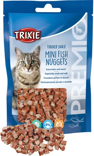 TRIXIE Training snacks Mini Nuggets tuniakom, kuracím mäsom a catnipom 50 g