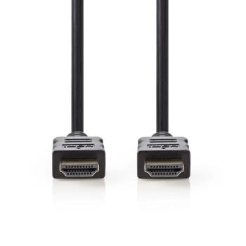 Nedis CVGB34000BK10 - Kábel High Speed HDMI™ s Ethernetom | HDMI Konektor - HDMI Konektor | 1 m | Čierna farba