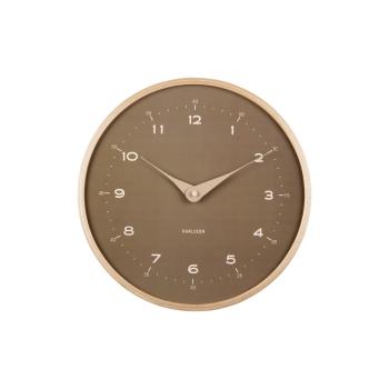 Dizajnové nástenné hodiny Karlsson 5995MG hnedé,priemer 30 cm