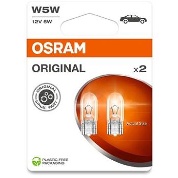 Osram Originál W5 W, 12 V, 5 W, W2.1× 9.5d, 2 kusy v balení (2825-02B)