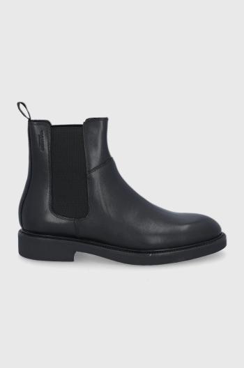 Kožené topánky Chelsea Vagabond Shoemakers pánske, čierna farba