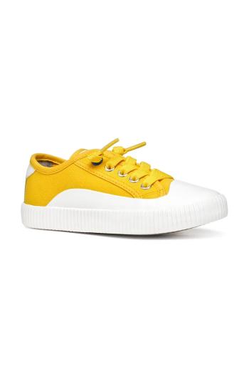 Detské tenisky Geox TIPPESTE žltá farba, J55N4A.01054