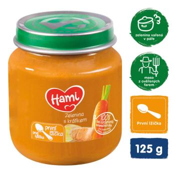 HAMI Príkrm mäsovo-zeleninový  Zelenina s králikom od uk. 4. mesiaca 125g