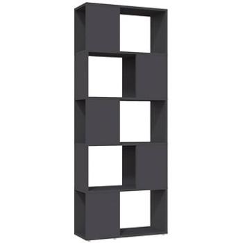 Shumee deliaca stena sivá 60 × 24 × 155 cm drevotrieska, 809091