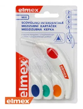 Elmex Medzizubné kefky MIX - 2.4,5.6mm 4ks