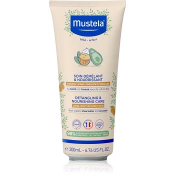 Mustela Detangling & Nourishing detský šampón pre jednoduché rozčesávanie vlasov 200 ml