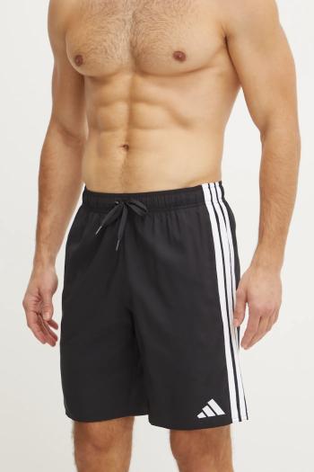 Plavkové šortky adidas 3S BLD SH 8IN čierna farba, JG1030
