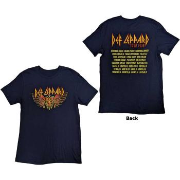 Def Leppard tričko Rock Of Ages Tour 2019 Modrá XXL