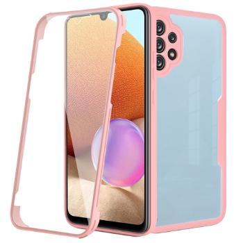 DUAL Obojstranný kryt s fóliou Samsung Galaxy A32 ružový