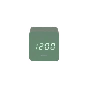 Karlsson 5982GR dizajnové LED hodiny s budíkomzelené, 7 cm