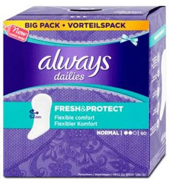 ALWAYS Fresh&Protect Normal Intimky 60 ks