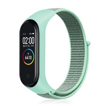 NYLON Vymeniteľný remienok pre Xiaomi Smart Band 7 mentolový