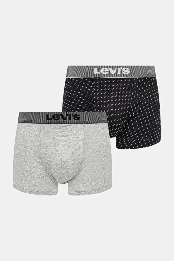 Boxerky Levi's 2-pak šedá farba, 37149-1102