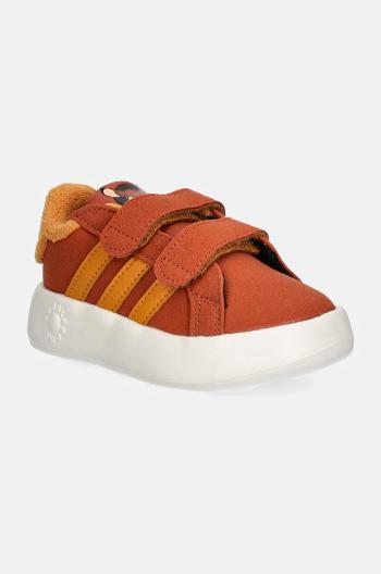 Detské tenisky adidas GRAND COURT Bambi CF hnedá farba, IF4047