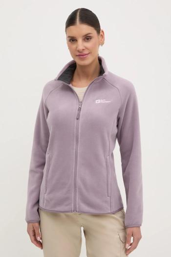 Športová mikina Jack Wolfskin Moonrise fialová farba, jednofarebná, A63263