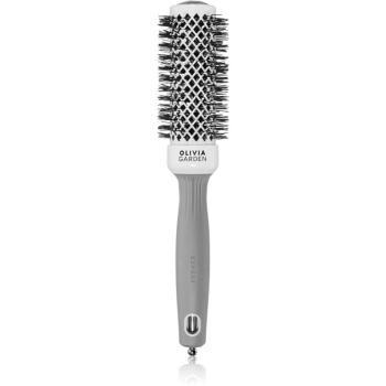 Olivia Garden Expert Shine Wavy Bristles White&Grey kefa na vlasy průměr 35 mm 1 ks