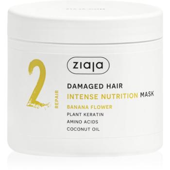 Ziaja Plant Essentials Banana Flower vyživujúca maska na vlasy pre poškodené vlasy 350 ml