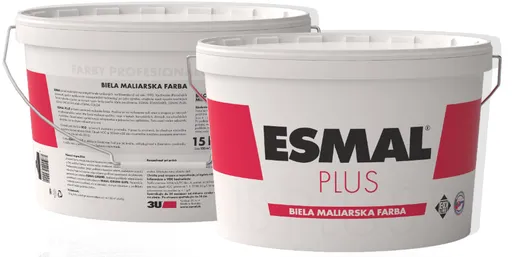Esmal Plus - biela interiérová farba 25 kg biela matná