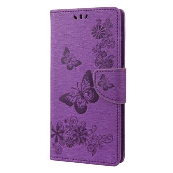 ART Peňaženkový kryt Sony Xperia 10 IV 5G BUTTERFLIES fialový