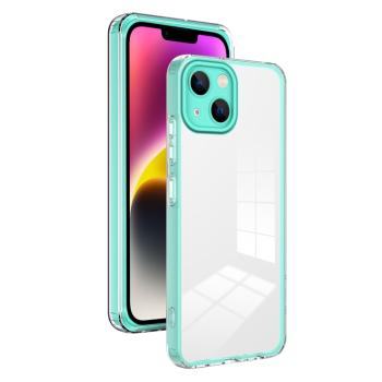 CRYSTAL Ochranný kryt pre Apple iPhone 14 zelený