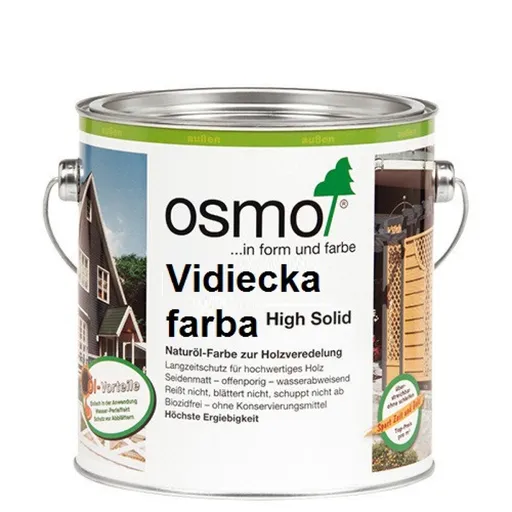 OSMO Vidiecka farba na drevené fasády, balkóny, okná, domčeky 0,75 l jedľovo zelená