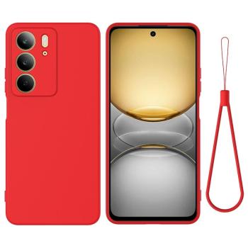 RUBBER Ochranný kryt pre Realme C75 červený