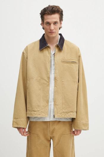 Rifľová bunda AMBUSH Canvas Work Jacket béžová farba, prechodná, 12115307