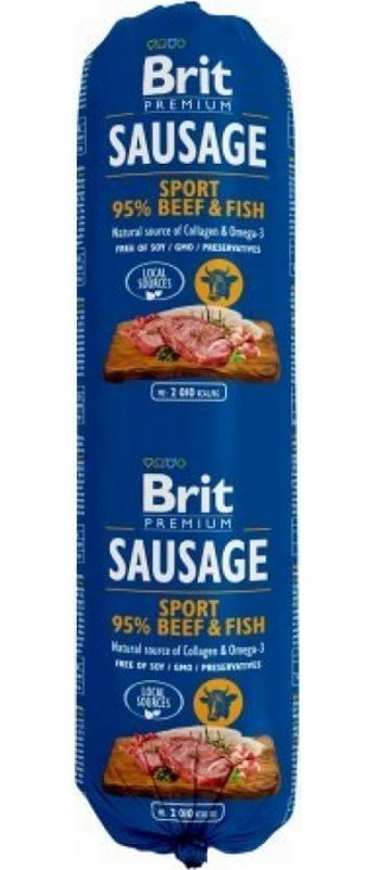 Saláma BRIT dog Beef & Fish-Sport Formula 800g