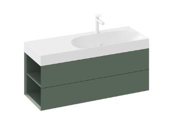 Skrinka pod umývadlo bez umývadla Ravak Lite 120x43x45 cm grey green X000001882