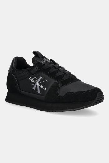 Tenisky Calvin Klein Jeans YW0YW00840 RUNNER SOCK LACEUP NY-LTH W šedá farba, YW0YW00840