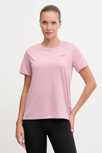 Tréningové tričko New Balance ružová farba, WT41222PTF