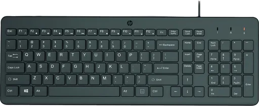 HP 150/Drátová USB/UK layout/Černá