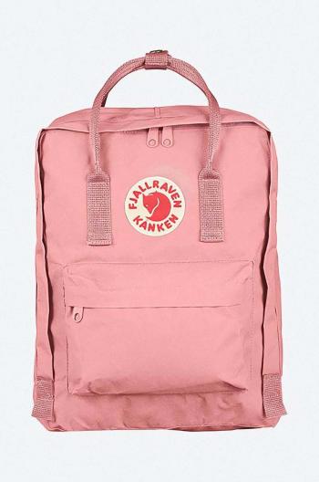 Ruksak Fjallraven Kanken F23510.312-312, ružová farba, veľký, s nášivkou