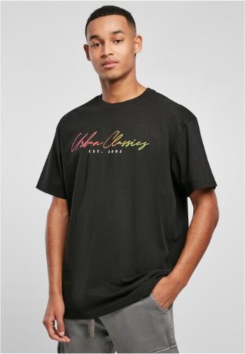 Urban Classics Script Logo Tee black - XXL