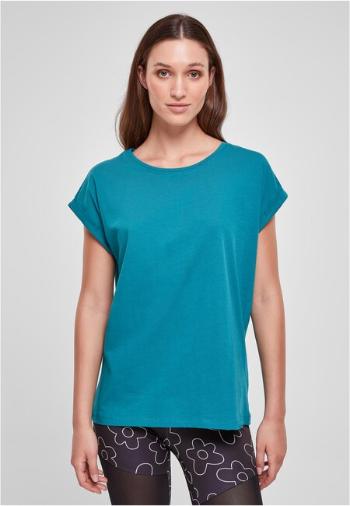 Urban Classics Ladies Extended Shoulder Tee watergreen - XS