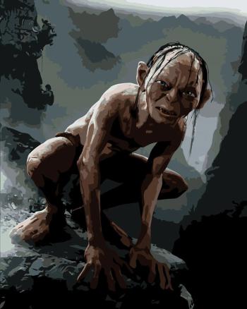 Zuty Maľovanie podľa čísel Glum (Pán prsteňov)