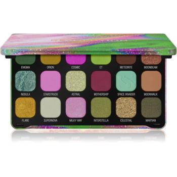Makeup Revolution Forever Flawless paletka očných tieňov odtieň Astro Nova Green 18x1.1 g