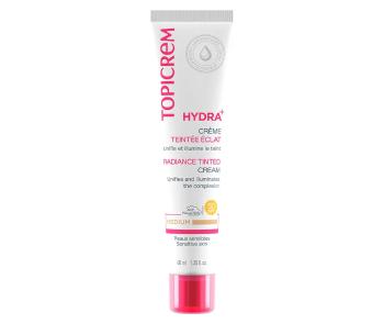 Topicrem Tónujúci pleťový krém SPF 50 Hydra+ (Radiance Tinted Cream) 40 ml Medium