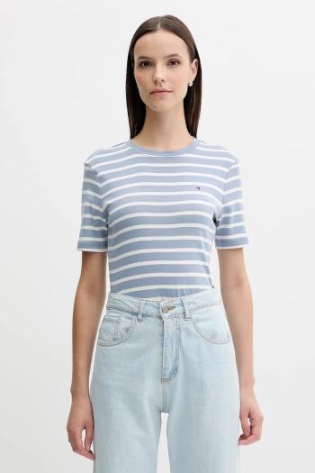 Bavlnené tričko Tommy Hilfiger dámske, biela farba, WW0WW40587