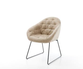 Jedálenská stolička Gaio-Flex beige vintage black base