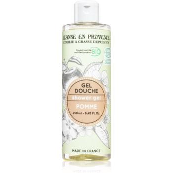 Jeanne en Provence BIO Apple gel de duș mătăsos calitate BIO pentru femei 250 ml