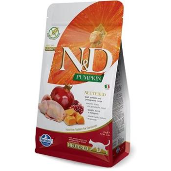 N&D PUMPKIN grain free cat neutered quail & pomegranate 1,5 kg (8010276035424)