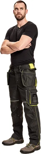 KNOXFIELD 320 nohavice antracit/oranž 58