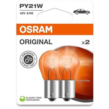 Osram Originál PY21W,12 V, 21 W, BAU15s, 2 kusy v balení, oranžová (7507-02B)