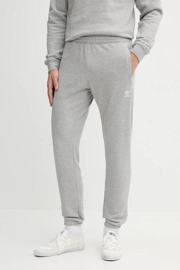 Bavlnené tepláky adidas Originals Essentials šedá farba, melanžové, JY6271