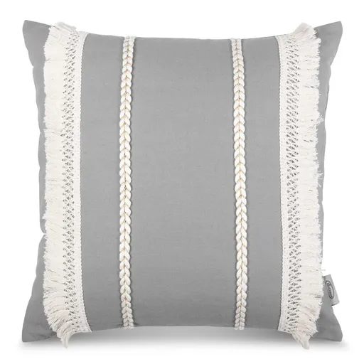 ArtFir Obliečka na vankúš BOHO 1 | sivá 45 x 45 cm