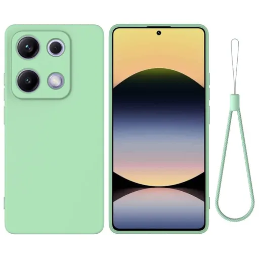RUBBER Ochranný kryt pre Xiaomi Redmi Note 14S zelený