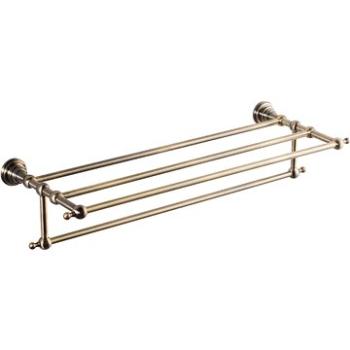 SAPHO DIAMOND polička na uteráky s držiakom 600 mm, bronz (1318-14)
