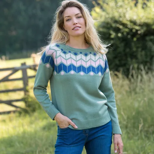 Pulóver so žakárovým vzorom