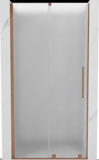 MEXEN/S - Velár posuvné sprchové dvere 110, dekor, meď kartáčovaná 871-110-000-31-65